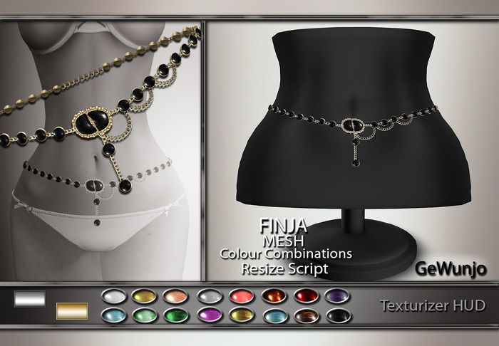GeWunjo : FINJA belly chain