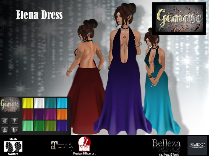 Gemase Designs - Elena Dress - HUD - Wear Me