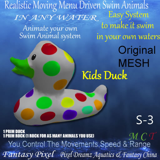 FP- RMM Driven Swim Animals kids duck s-3 