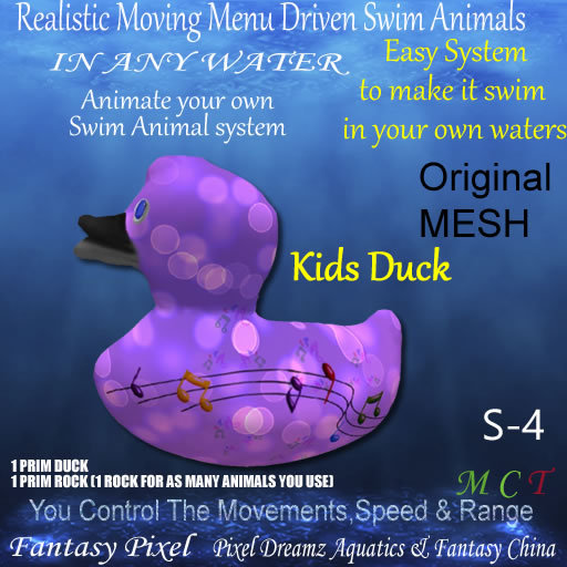 FP- RMM Driven Swim Animals kids duck s-4
