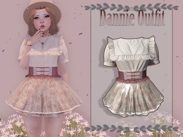 {MB} Dannie Outfit - Tumble Rose