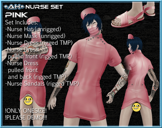 +AH+Nurse Set Pink