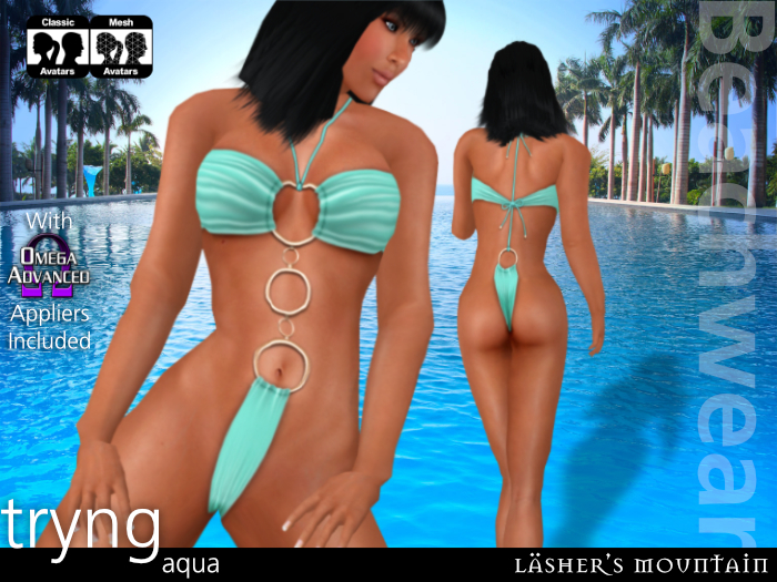 Aqua tryng Monokini or bague | Applicateur de Omega incl.