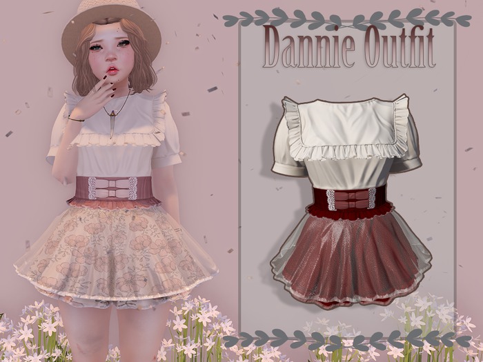 {MB} Dannie Outfit - Crimson