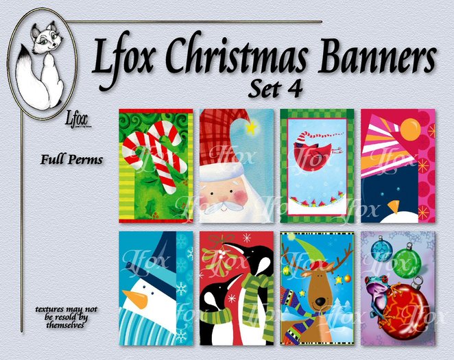 lfox Christmas Banners - Set 4