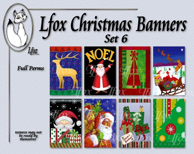 lfox Christmas Banners - Set 6