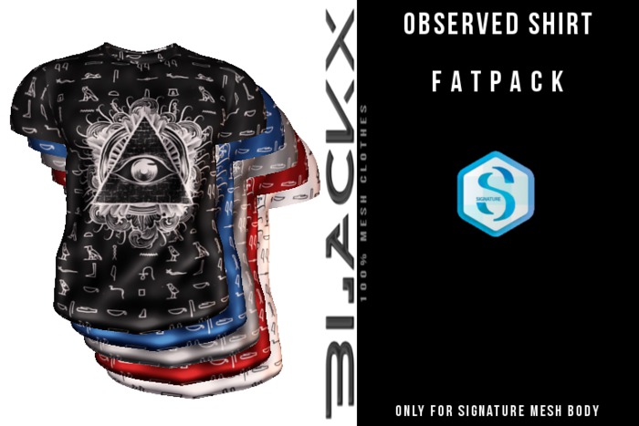 BLACKX // OBSERVED SHIRT + SIGNATURE +  FAT PACK