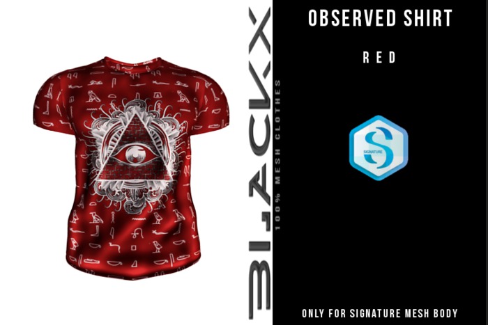 BLACKX // OBSERVED SHIRT + SIGNATURE + RED
