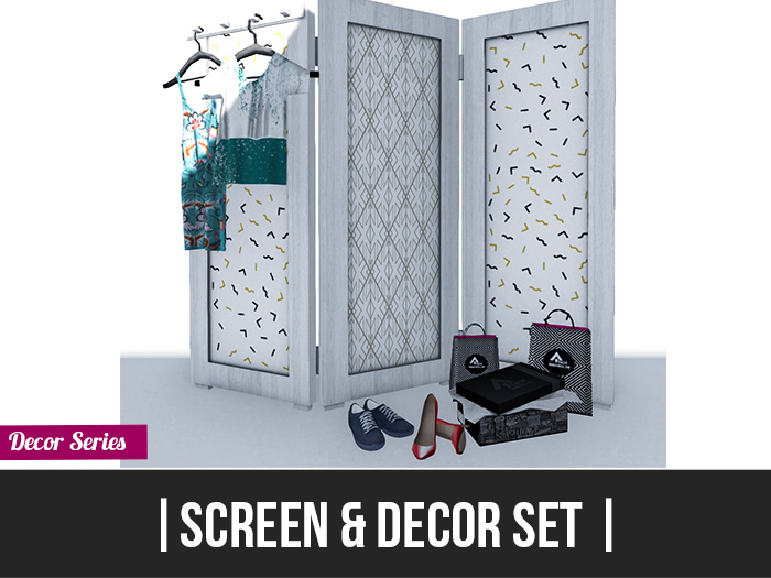 Screen/Room Divider & Decor Set