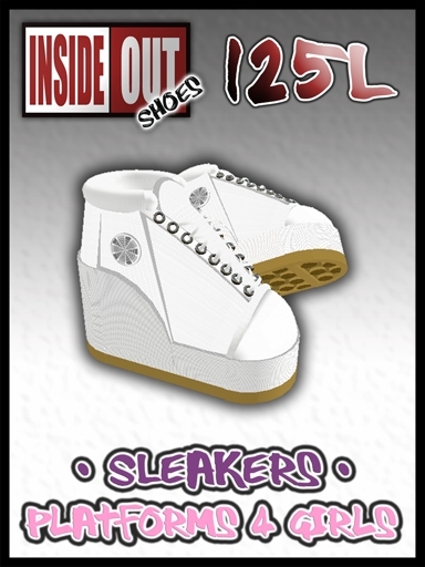 Inside Out Shoes - Platform SLeakers - White