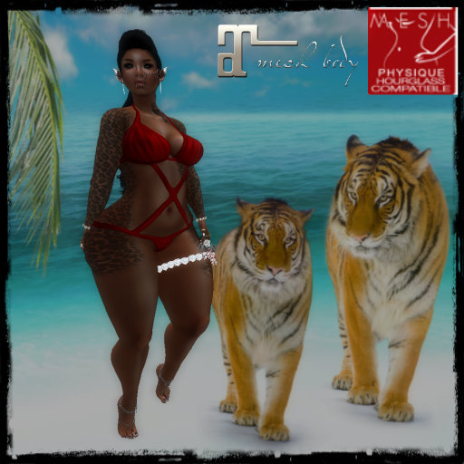*B.O.C*  Trikini RED
