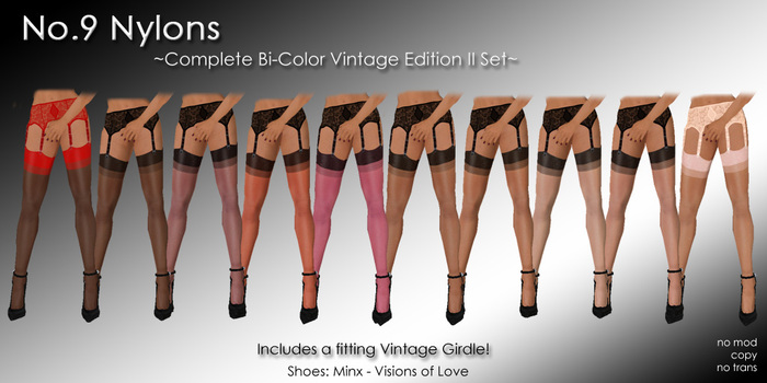 No.9 Nylons ~Complete Bi-Color Vintage Edition II Set~