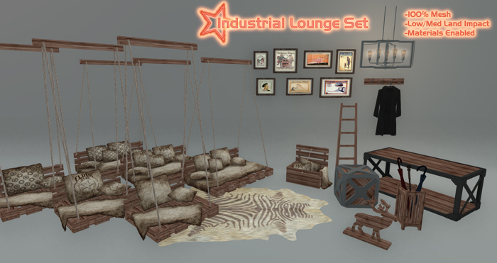 *SQ* Industrial Lounge Set