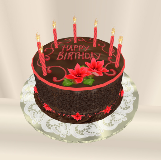 Divivity Double Chocolate Birthday Cake