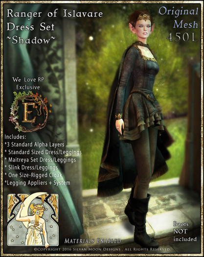 !!SMD!! Ranger of Islavare Dress Set-Shadow
