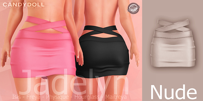 Second Life Marketplace - _CandyDoll_Jadelyn Skirt Nude