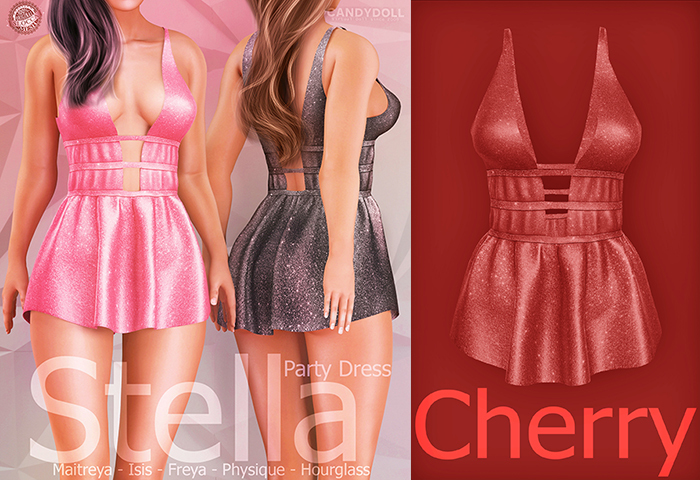 _CandyDoll_Stella Party Dress Cherry