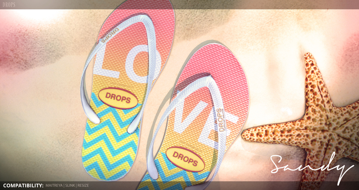 DROPS - Sandy FlipFlops [SummerLove] <BOX>