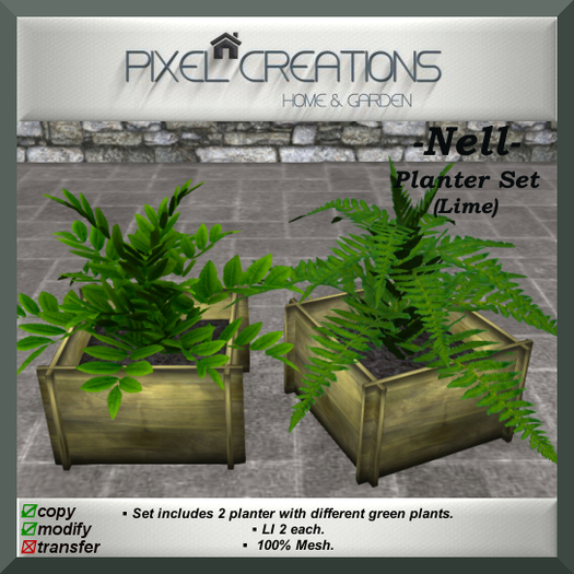 [PC] NELL - PLANTER SET (Lime) (Boxed)