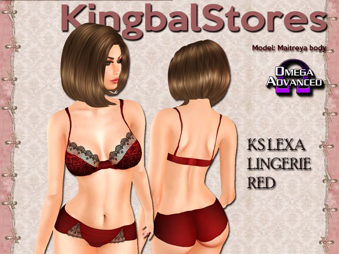 100 [50] KS LEXA LINGERIE RED