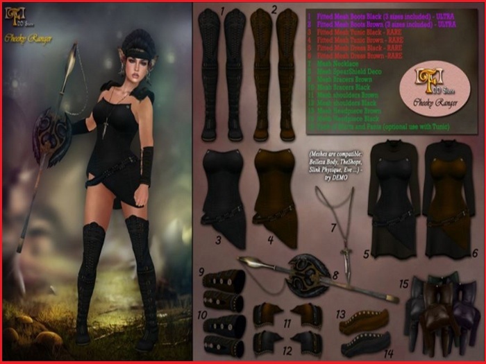 FDD GS *Cheeky Ranger* HeadPiece Black