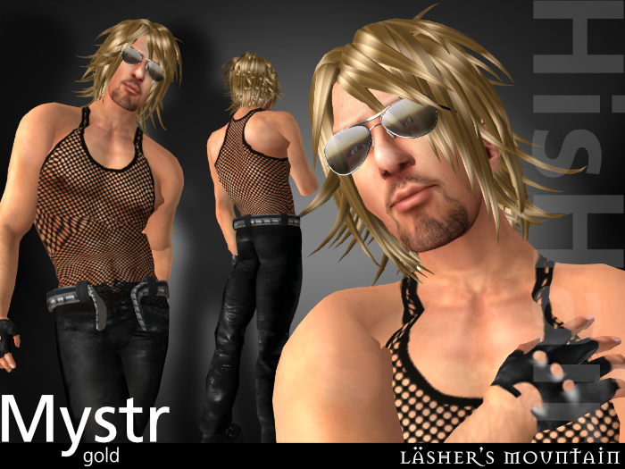 MYSTR GOLD Shoulder Length Ruffled HAIR