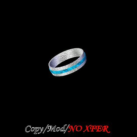 Silver Band with Turquiose