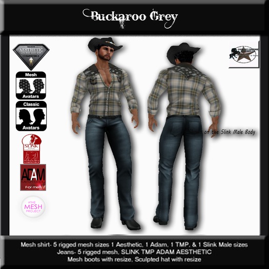 Country Couture Buckaroo Grey Outfit