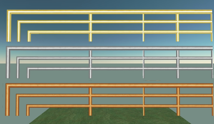 [HOT] Shiny Metal Pipe Fence Texture Set