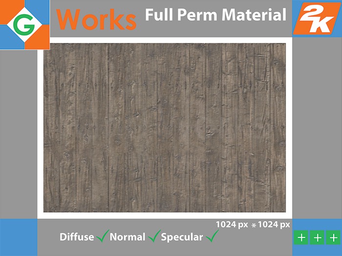 [ GRID WORKS ] Wood Detail Old 1 (SEAMLESS)