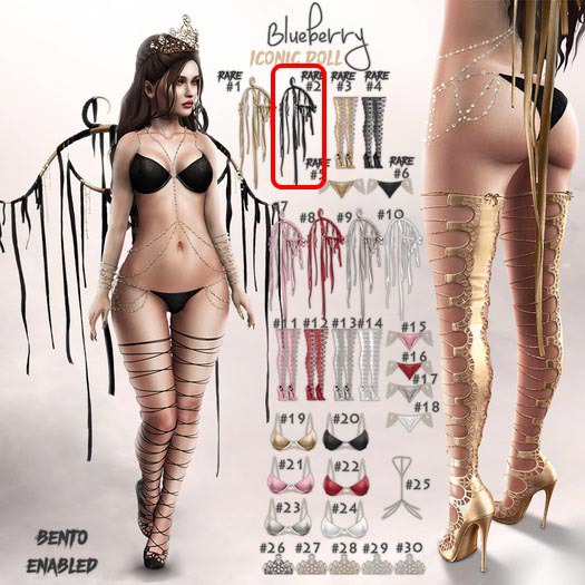 #2 Blueberry - Iconic Doll - Wings - Black - Venus / RARE