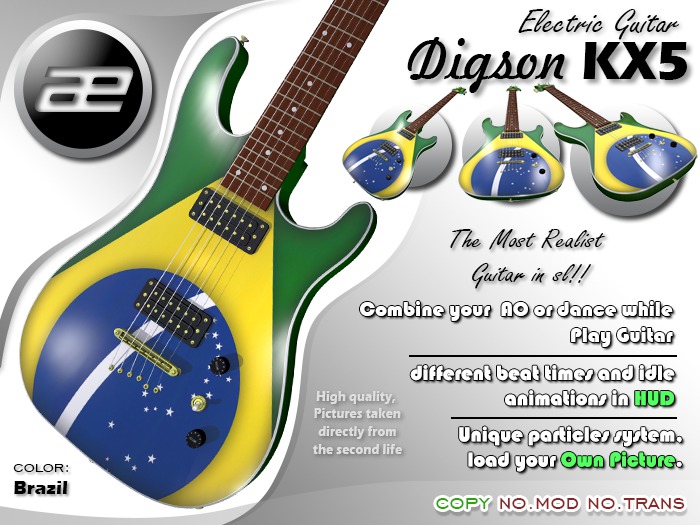 [AE] Electric Guitar Digson KX5 - Brazil