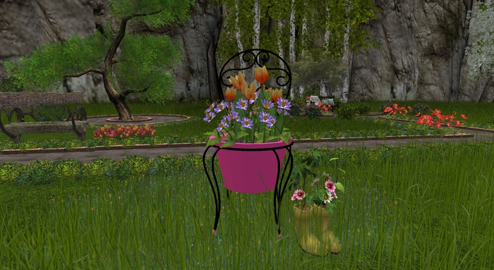 Garden chair   pink