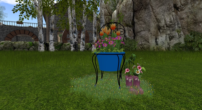 garden  chair blue