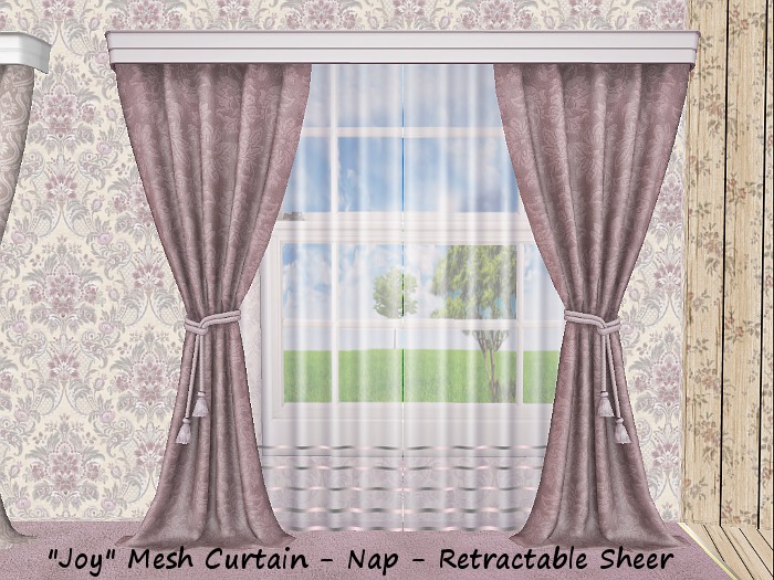 "Joy" Curtain with Cornice & Retractable Sheer  - Maly