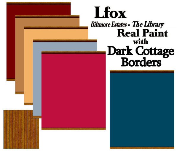 lfox Dark Cottage Borders - The Library