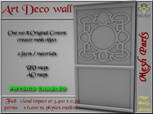 Art Deco wall - 1 LI - FULL PERMS Mesh