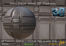 JU Wall Decor Wood 3D Textures Full Perm