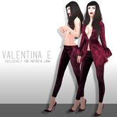 Valentina E. Elisabetta Laced Trousers Berry