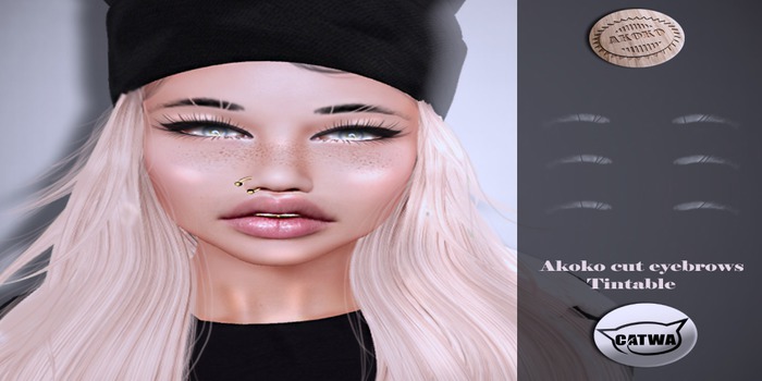 Akoko cute eyebrows catwa