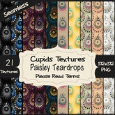 *Cupids Textures * 21 PAISLEY TEARDROPS