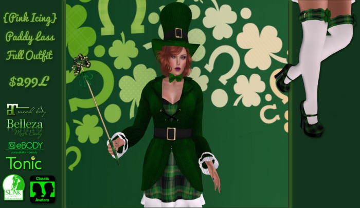 {Pink Icing} Paddy Lass Full Outfit