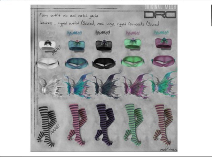 -DRD- Fairy monotome-  socks RARE