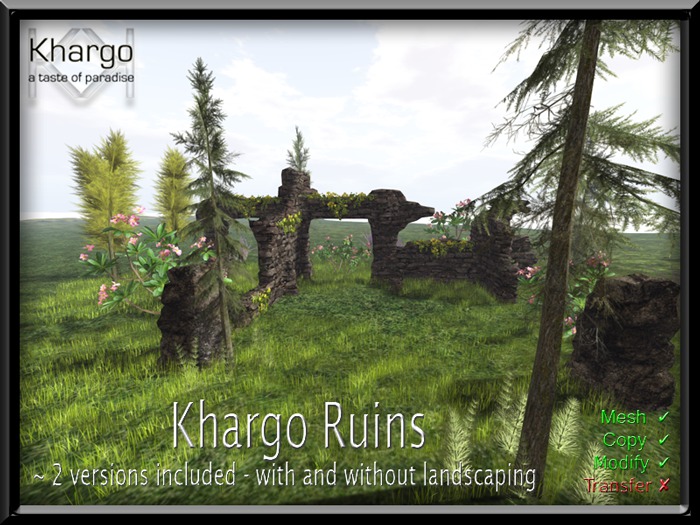 KHARGO RUINS - 2 VERSIONS INCLUDED - WITH AND WITHOUT LANDSCAPING