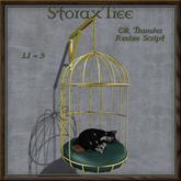 Feline Hanging Bed Black Tux AL