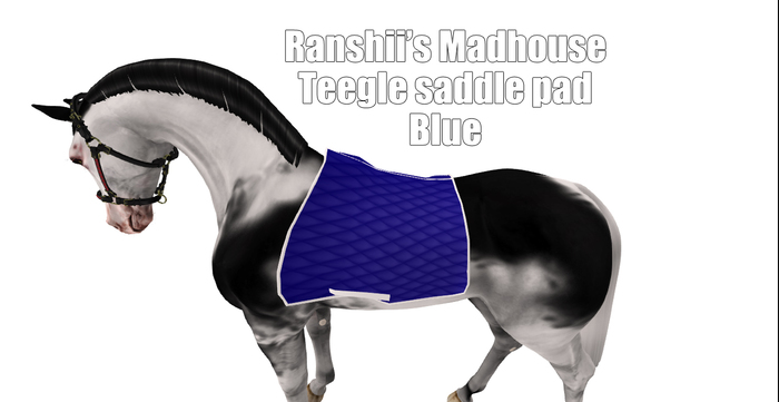 *RMH* Teegle saddlepad blue 