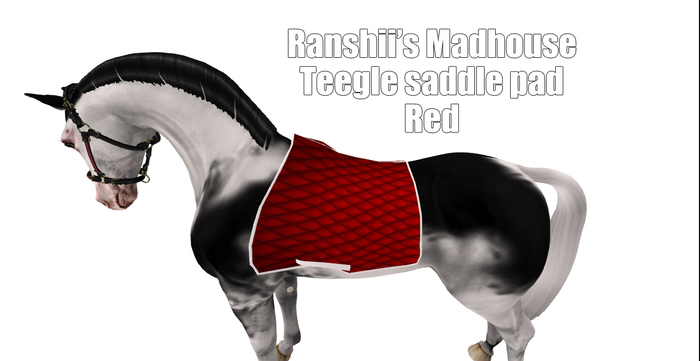 *RMH* Teegle saddlepad red 