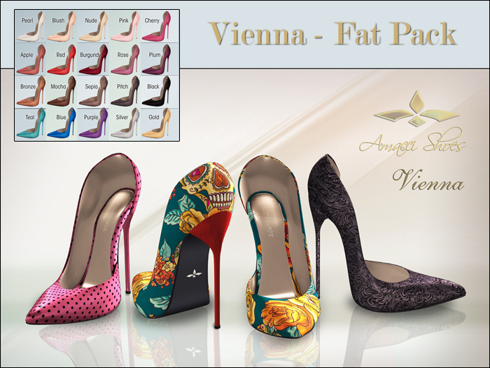 Amacci Shoes - Vienna - Fat Pack (Maitreya, Slink, Belleza)