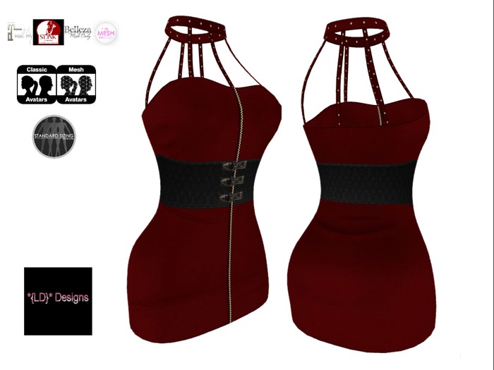 *{LD}* Chaz Dress - Red