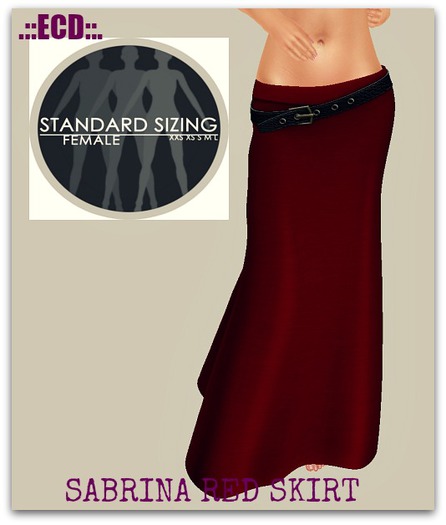 .::ECD::.SABRINA RED SKIRT